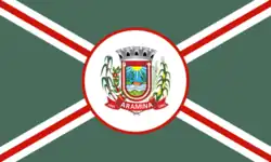Flag of Aramina, São Paulo, Brazil