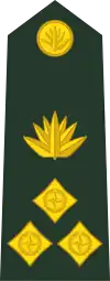 Brigadier general (Bengali: ব্রিগেডিয়ার জেনারেল, romanized:&nbsp;Brigēḍiẏāra jēnārēla) (Bangladesh Army)[10]