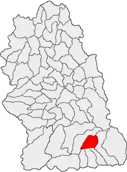 Location in Hunedoara County