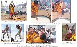 Different activities During process