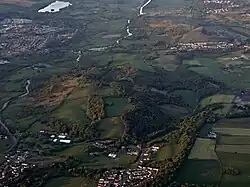 Twechar and Bar Hill from the air