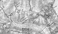 Barnet Gate (left) and Barnet Common (centre) on an 1805 map[20]