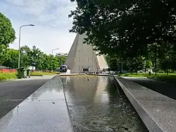 View of a small square in the neighborhood culminating with the church of San Giovanni Bono.