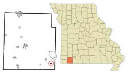 Location of Arrow Point, Missouri