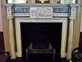 Mantelpiece of the Basildon Room.