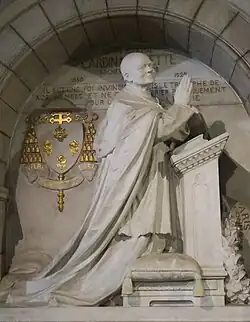 Funeral moument for Léon-Adolphe Amette (1923), Paris, crypt of the Basilica of Sacré-Cœur de Montmartre.