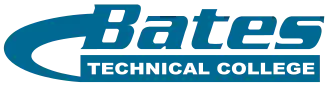 Bates Technical College blue & white logo
