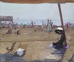 John Lavery, Bathing in the Lido, Venice (1912)
