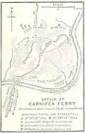 A map of the battle