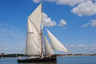 The bawley Doris (LO284) built by John Cann of Harwich in 1909