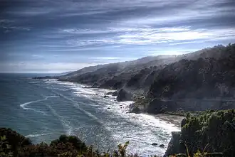 Photograph of Punakaiki Marine Reserve coastline
