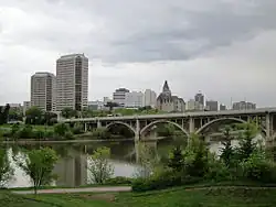 Skyline of Saskatoon's Central Business District