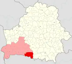 Location of Stolin district
