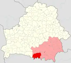 Location of Lyelchytsy district