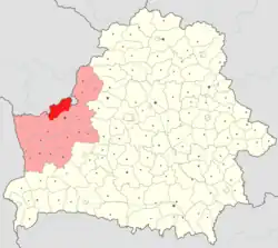 Location of Voranava district