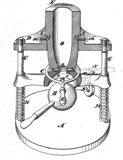 patent illustration of a mold for a tall glass