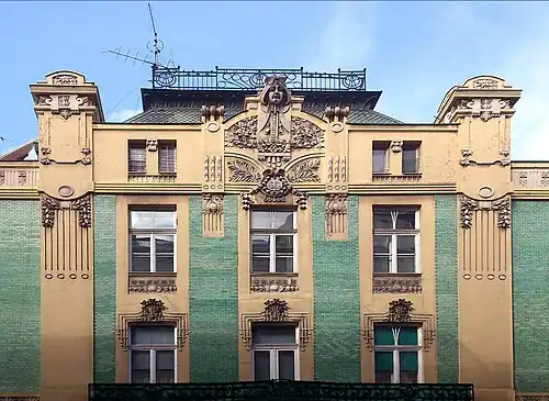 Building of Merchant Stamenković in Belgrade by Andra Stevanović and Nikola Nestorović, 1907