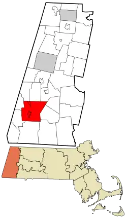 Location in Berkshire County and the state of Massachusetts