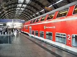 Rostock S-Bahn carriages temporarily in Berlin Alexanderplatz station