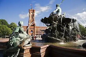 The Red Town Hall and Neptunbrunnen