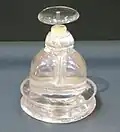 The reliquary of stupa n°2, in rock crystal (H: 11&nbsp;cm, W: 8&nbsp;cm, Victoria and Albert Museum).[4]