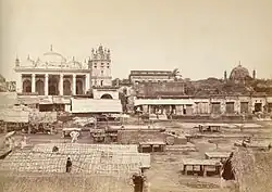 The mosque (on the upper-left), photographed by Johnston and Hoffmann in 1885