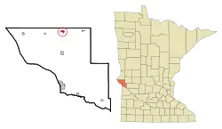 Location of Graceville, Minnesota