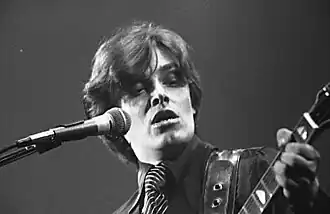 Bill Nelson fronting the band at Massey Hall, Toronto, 1977