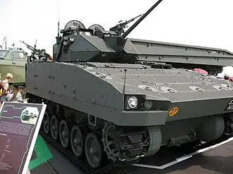 The up-gunned Bionix II with 30mm Bushmaster II cannon