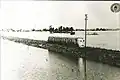 BRCW railcar in the flood, 1939