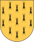 Arms of Bjärtrå, in Sweden