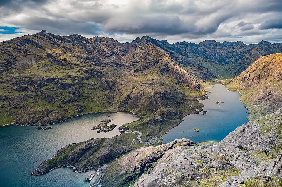 The Black Cuillin viewed from Sgùrr na Strì