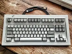 1987 IBM Model M Space Saving Keyboard P/N 1391472 (no&nbsp;numpad) with SDL&nbsp;to&nbsp;USB adapter