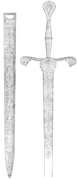 Blessed sword of Ludovico Bentivoglio