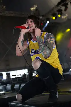 Beau Bokan with Blessthefall at With Full Force 2014