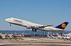 A Boeing 747-8 Intercontinental for Lufthansa