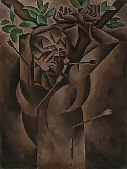 Bohumil Kubišta, 1912, Saint Sebastian, National Gallery Prague