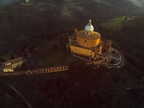 The Portico di San Luca winding through the hills toward the sanctuary