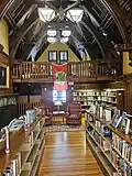 Central interior of original library wing