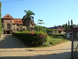 The German built cliff block at the Bombo Hospital.