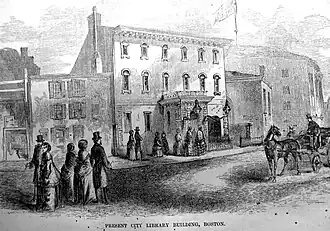 Temporary building, Mason Street, 1854-1858