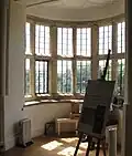 Interior view of bow window at Trerice