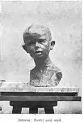Constantin Brâncuși's Bust of a Boy, as it appeared in Luceafărul in February 1908
