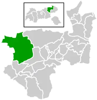 Location within Kufstein district