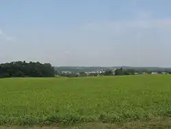 The battlefield today, south of Meeting House Hill