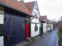 Farmhouses with timber framing at the Branterweg