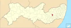 Location of Cachoeirinha in Pernambuco