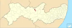 Location of Calumbi in Pernambuco