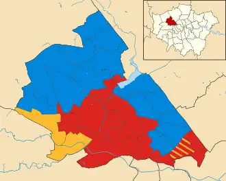 Brent 1990 results map