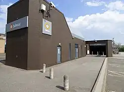 Current exterior of the station